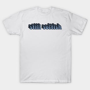 Tiktok Light Blue Still Softish Sticker T-Shirt